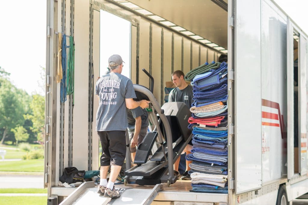 Movers Loading Moving Van