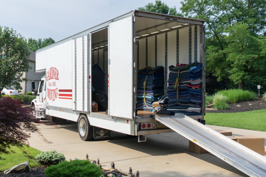 Moving Truck in Driveway