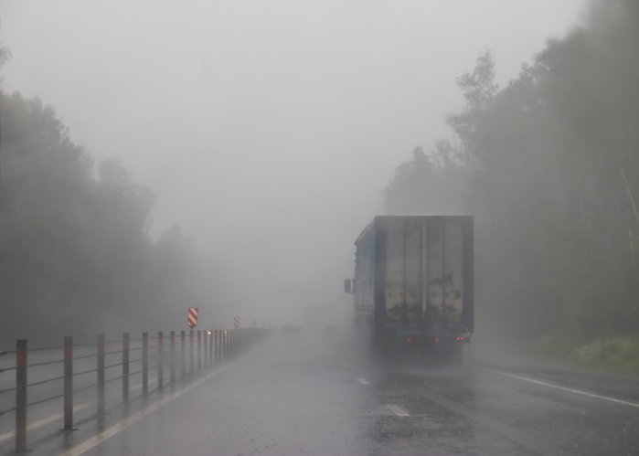 Moving Truck in the Rain
